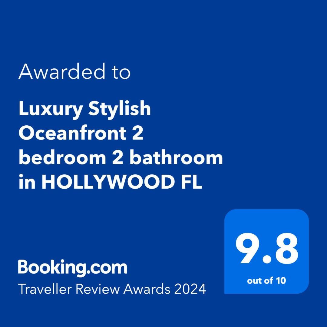 Luxury Stylish Oceanfront 2 Bedroom 2 Bathroom In Hollywood Fl ภายนอก รูปภาพ